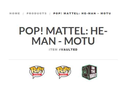 Ejemplos de Funko Pop vaulted Ejemplos de Funko Pop vaulted