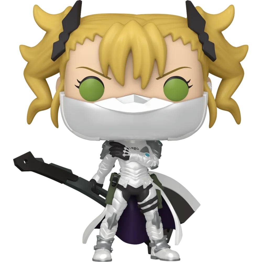 Funko Pop Kikoru Shinomiya 2624 Numbers Weapon 4 Suit fuera de caja con hacha y capa, fondo blanco Funko Pop Kikoru Shinomiya 2624 Numbers Weapon 4 Suit fuera de caja con hacha y capa, fondo blanco