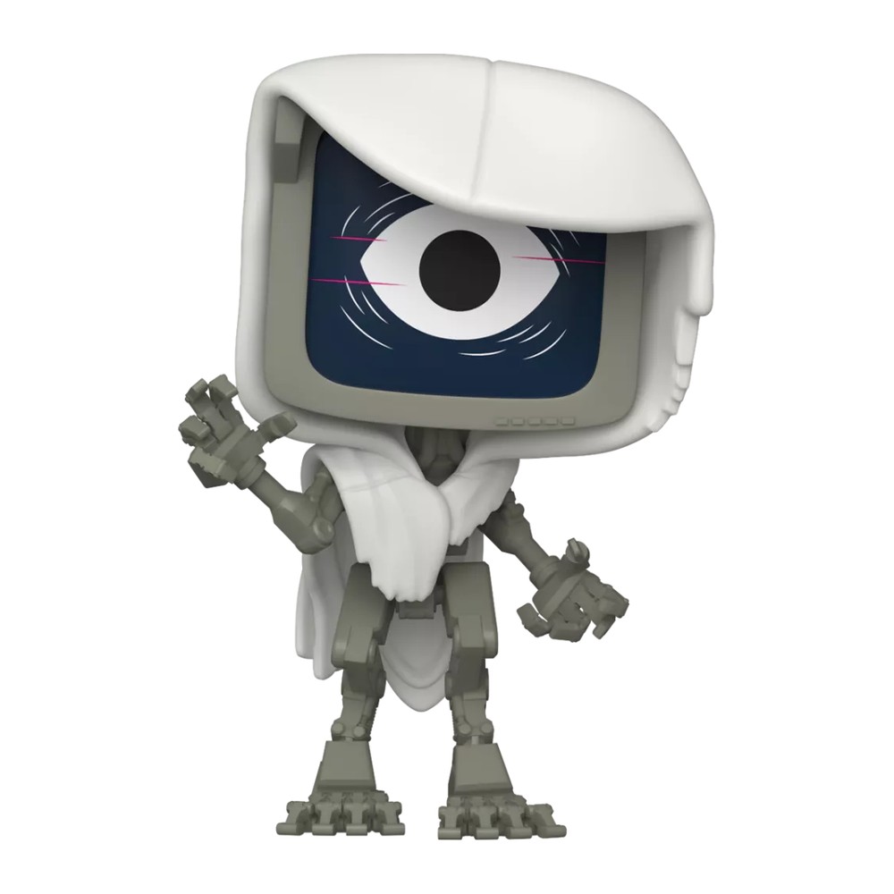 Funko Pop The Doctor 1335 chase glow in the dark con el ojo abierto en la pantalla, fondo blanco Funko Pop The Doctor 1335 chase glow in the dark con el ojo abierto en la pantalla, fondo blanco